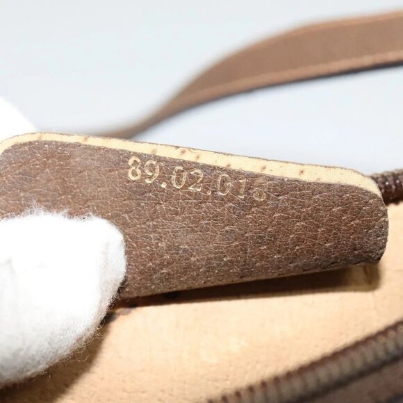 GUCCI GG Supreme Web Sherry Line Shoulder Bag PVC Beige 89 02 018 Auth BA4657 - Picture 11 of 16